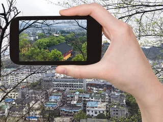 Foto op Canvas tourist photographs Guilin city in China in spring © vvoe
