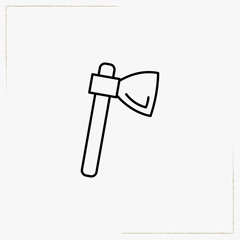 hatchet line icon