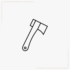 hatchet line icon