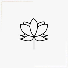 lotus line icon