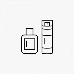 man perfume line icon
