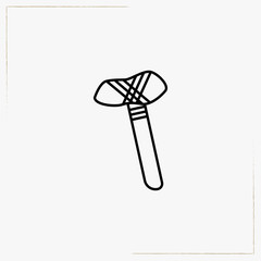 hammer line icon