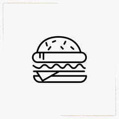 burger line icon