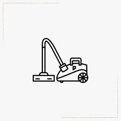 vacuum cleaner line icon