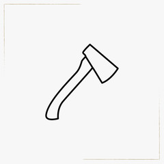 hatchet line icon