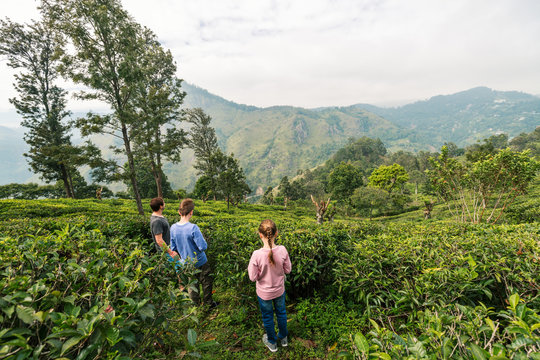 Family in tea country
