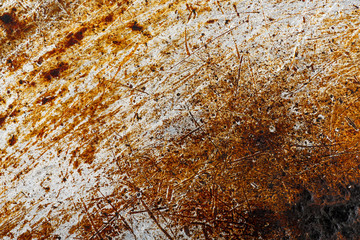 Scratchy old rusty metal. Background texture