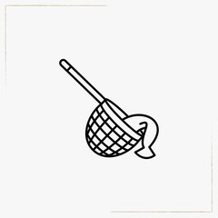 fish net line icon