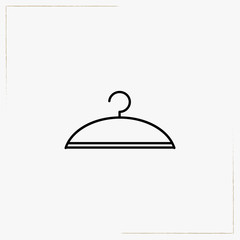 Fototapeta premium hanger line icon