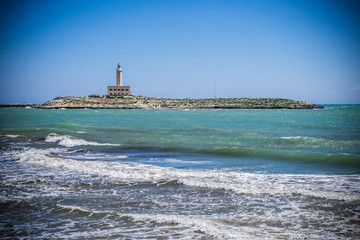 The sea of Vieste, Puglia, Italy