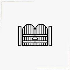 gates line icon