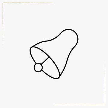 recommend clip art: bell line icon