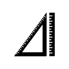 Ruler vector icon.