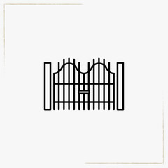 gates line icon