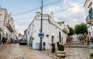 Alleys of Alberobello, Puglia, Italy