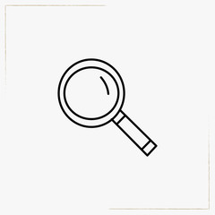 magnifier line icon