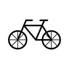 Fototapeta na wymiar Classic bicycle vector icon.