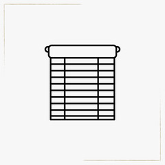 blinds line icon