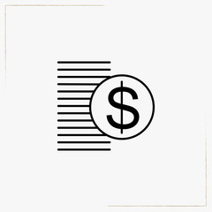 money line icon