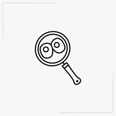 frying pan line icon