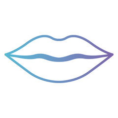 lips female isolated icon vector illustration design