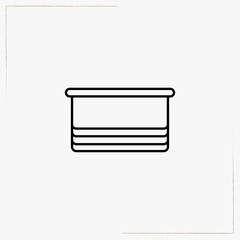 blinds line icon