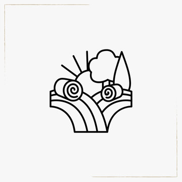 recommend clip art: haystack line icon
