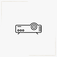 projector line icon