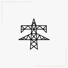 electric tower line icon