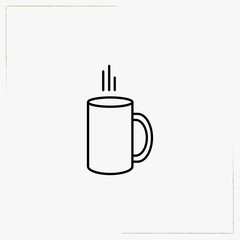 mug line icon