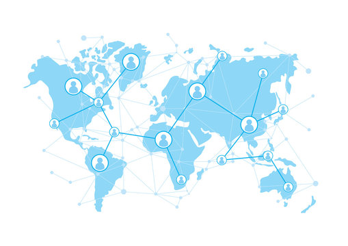 Connected World Map Images – Browse 170,411 Stock Photos, Vectors, and ...