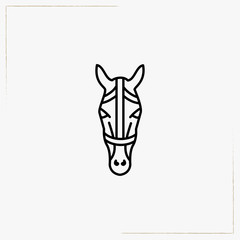 horse line icon