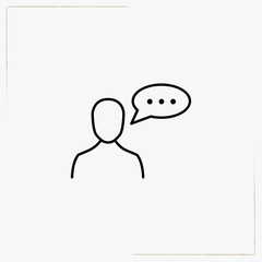 conversation line icon