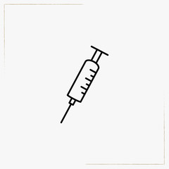 syringe line icon