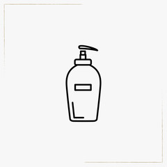 liquid soap line icon