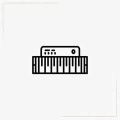 synthesizer line icon