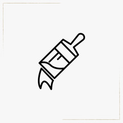 wide brush line icon