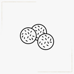 cookies line icon