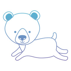 cute bear teddy character vector illustration design
