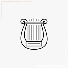 harp line icon