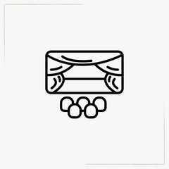 theater line icon