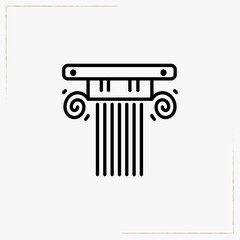 architecture line icon