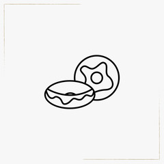 cookie line icon