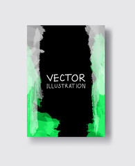 vector colorful banner made of bright stains