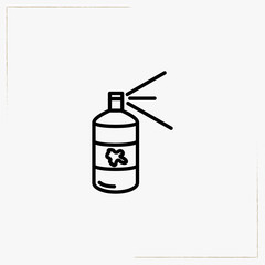 paint spray line icon
