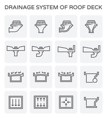 drainage system icon