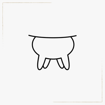 Udder Line Icon