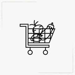 purchases line icon