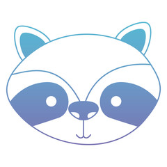 cute skunk woodland character vector illustration design