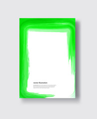 Vector watercolor brush stroke banner.